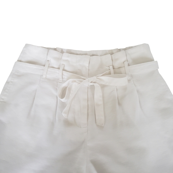 Molly Bracken White Paperbag Shorts With Belt - Picture 4 of 10